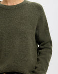 Slflulu Ls Knit O-Neck Noos