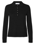 Slfthea Ls Knit Merino Collar Neck Noos
