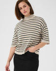 KALIZZA STRIPED TURTLENECK