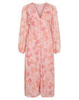 Vikelia L/s Puff Sleeve Midi Dress Fw Ro
