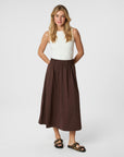 YARA LONG POPLIN SKIRT