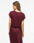Viellette S/s Satin Top - Noos
