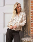Astrida Flower Jacquard Blouse