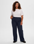 Slwrita Mw Wide Pant Dark Sap Mel Noos