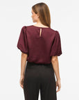Viellette 2/4 Satin Puff Top - Noos