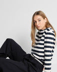 Slwessential Ls Striped Boxy Tee Noos