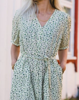 Rausastrid 2/4 V Shirt Dress Aop