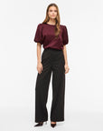 Viellette 2/4 Satin Puff Top - Noos
