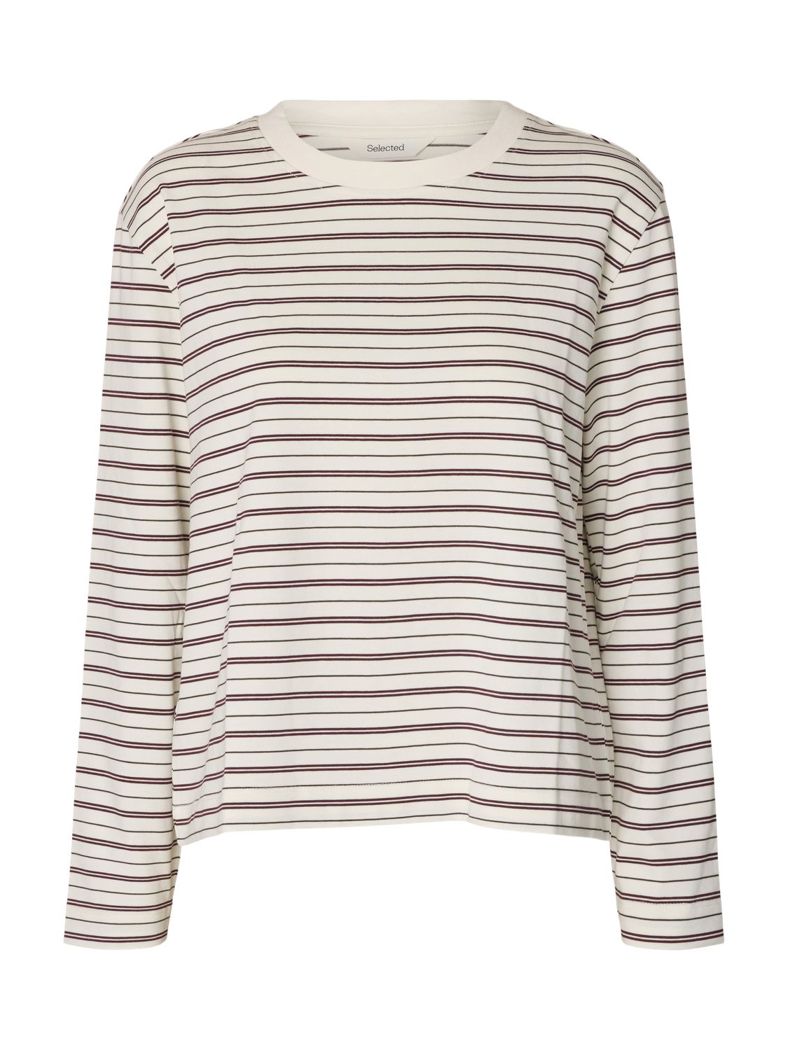 Slwessential Ls Striped Boxy Tee Noos