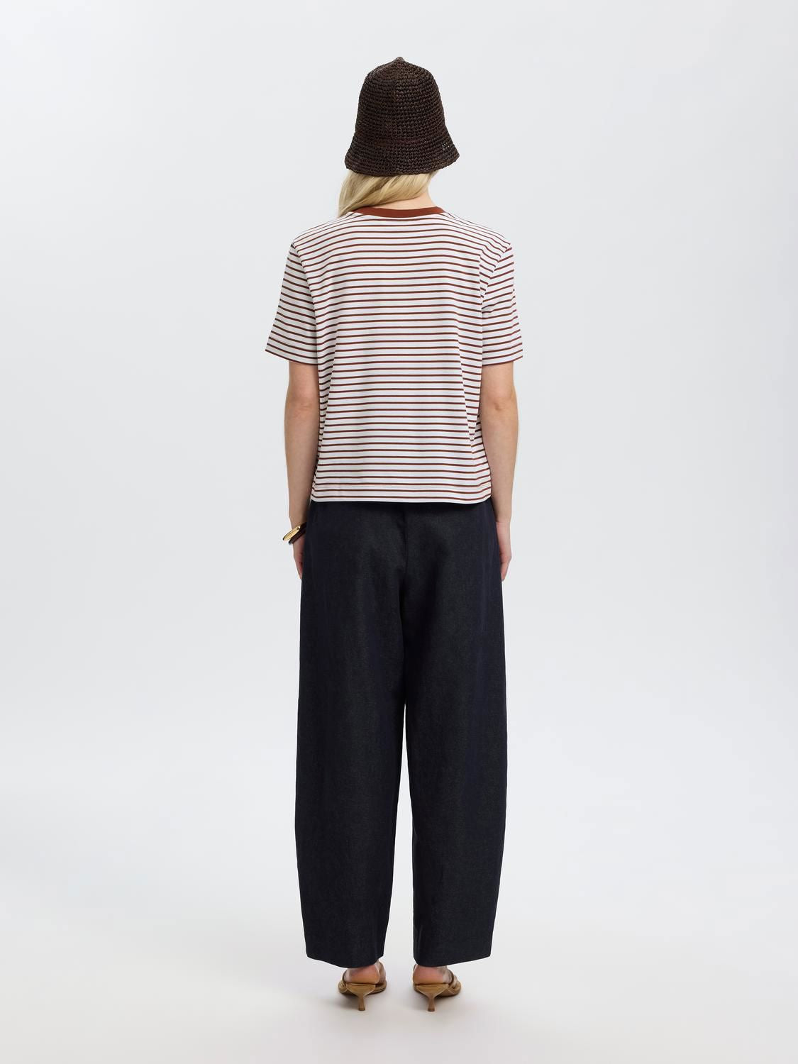 Slwessential Ss Striped Boxy Tee Noos