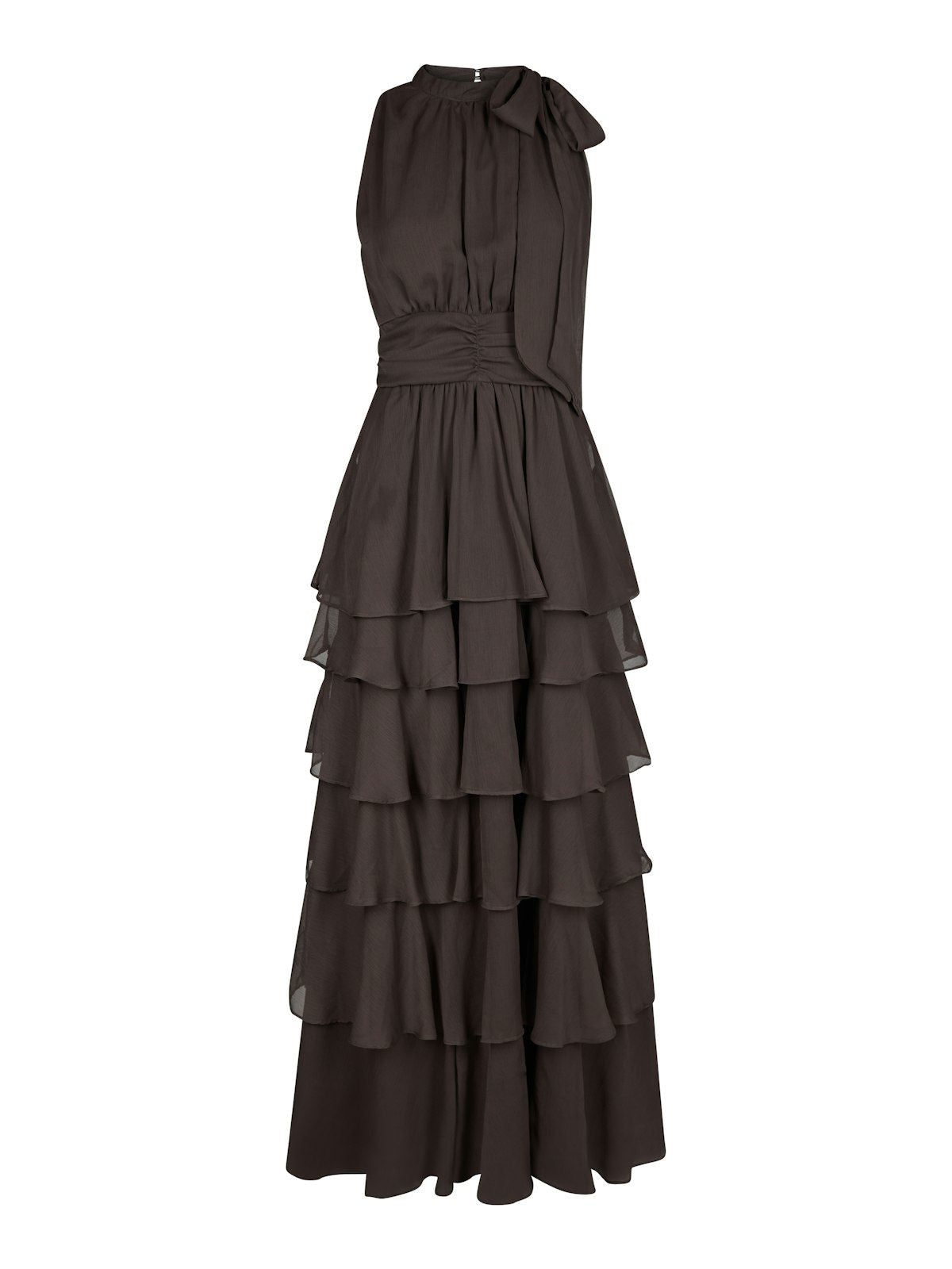 Marli Solid Chiffon Dress