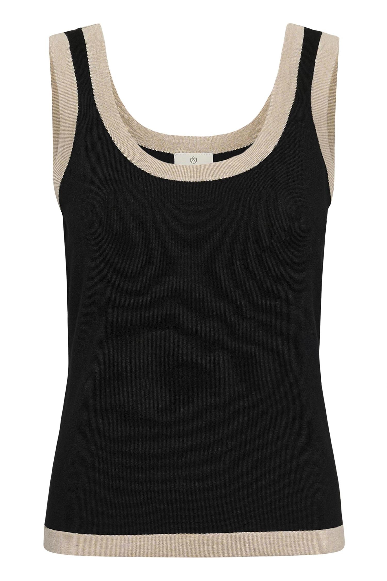 Kalizza Contrast Knit Top