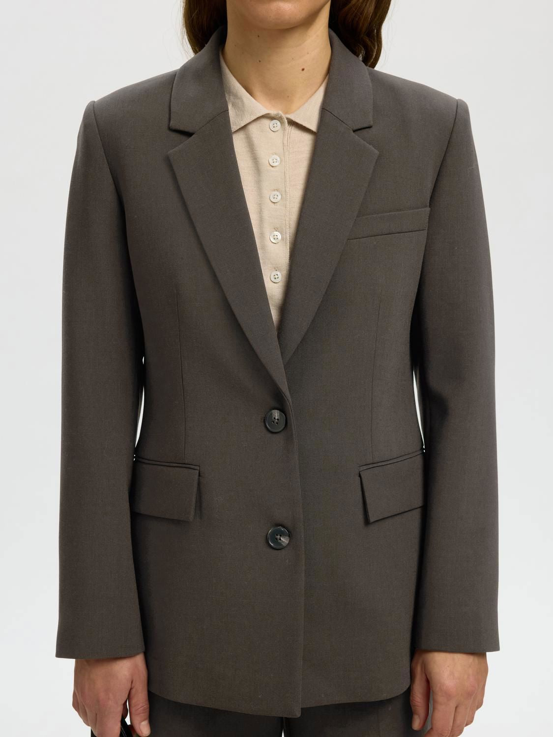Slwrita Ls Classic Blazer Mel Noos