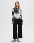 Slwessential Ls Striped Boxy Tee Noos