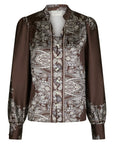 Massima Paisley Border Blouse