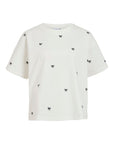Vimonie Bow O-Neck S/s T-Shirt/rn