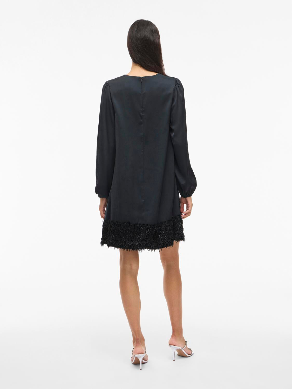 Viveer O-Neck L/s Short Dress/dc/r