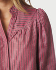 Astrida Soft Stripe Stone Blouse