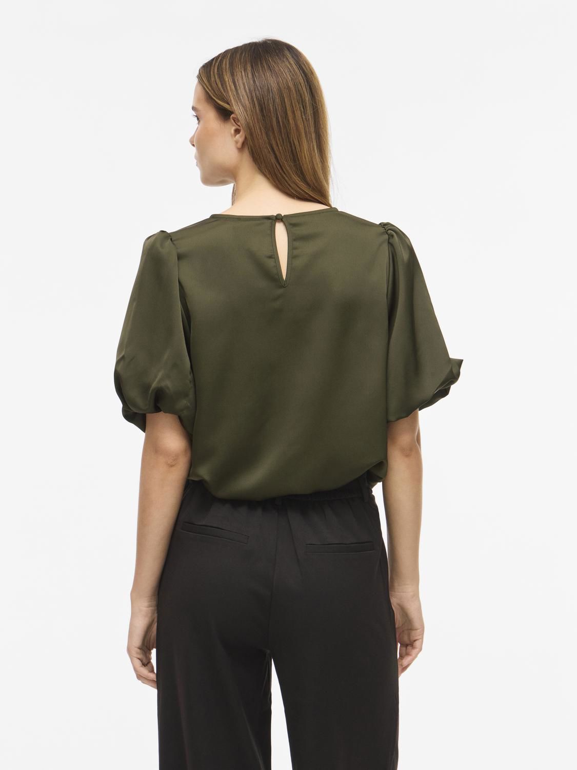 Viellette 2/4 Satin Puff Top - Noos