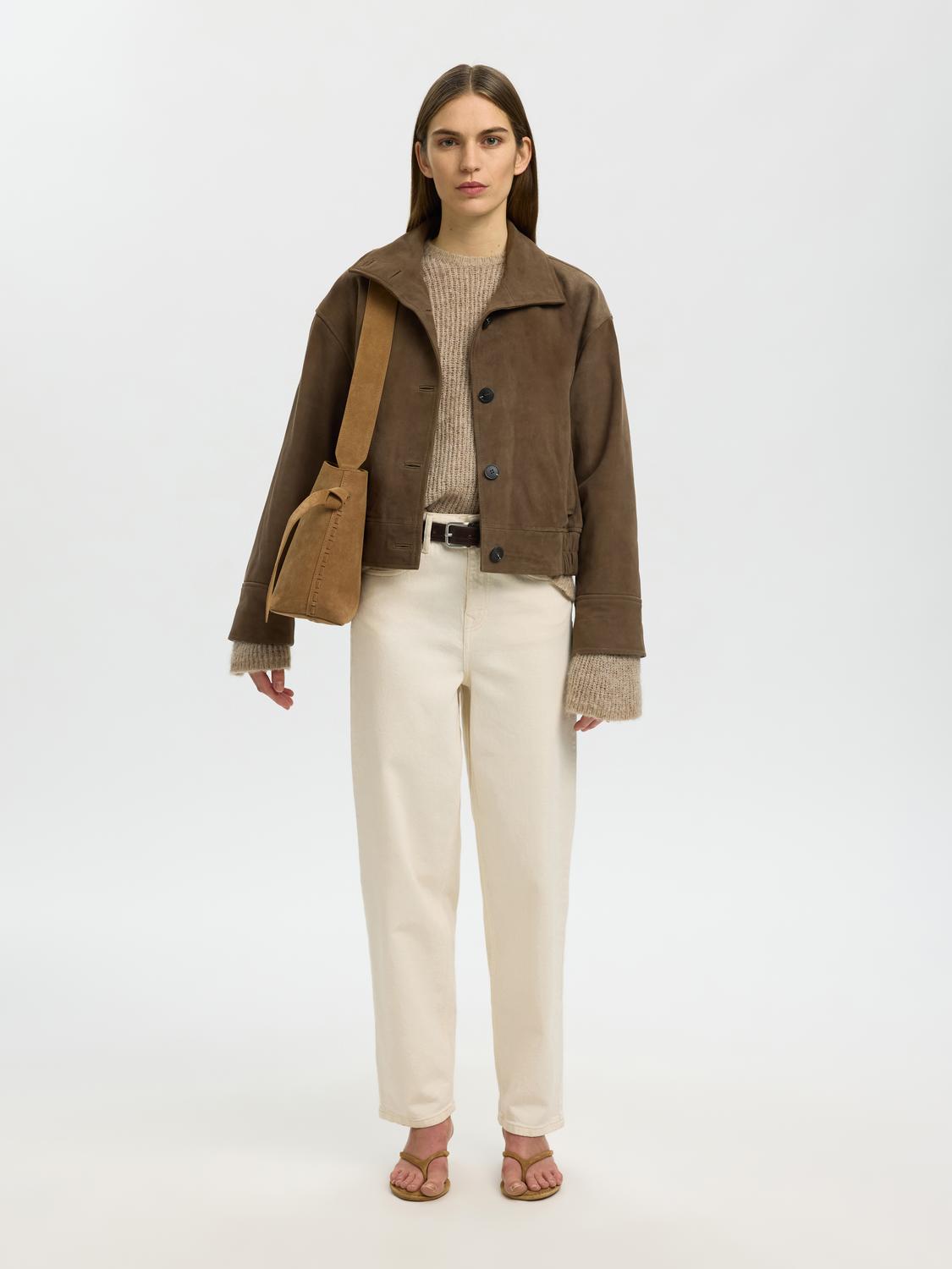 Slfstella Medium Suede Bag