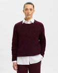 Slflulu Ls Knit O-Neck Noos