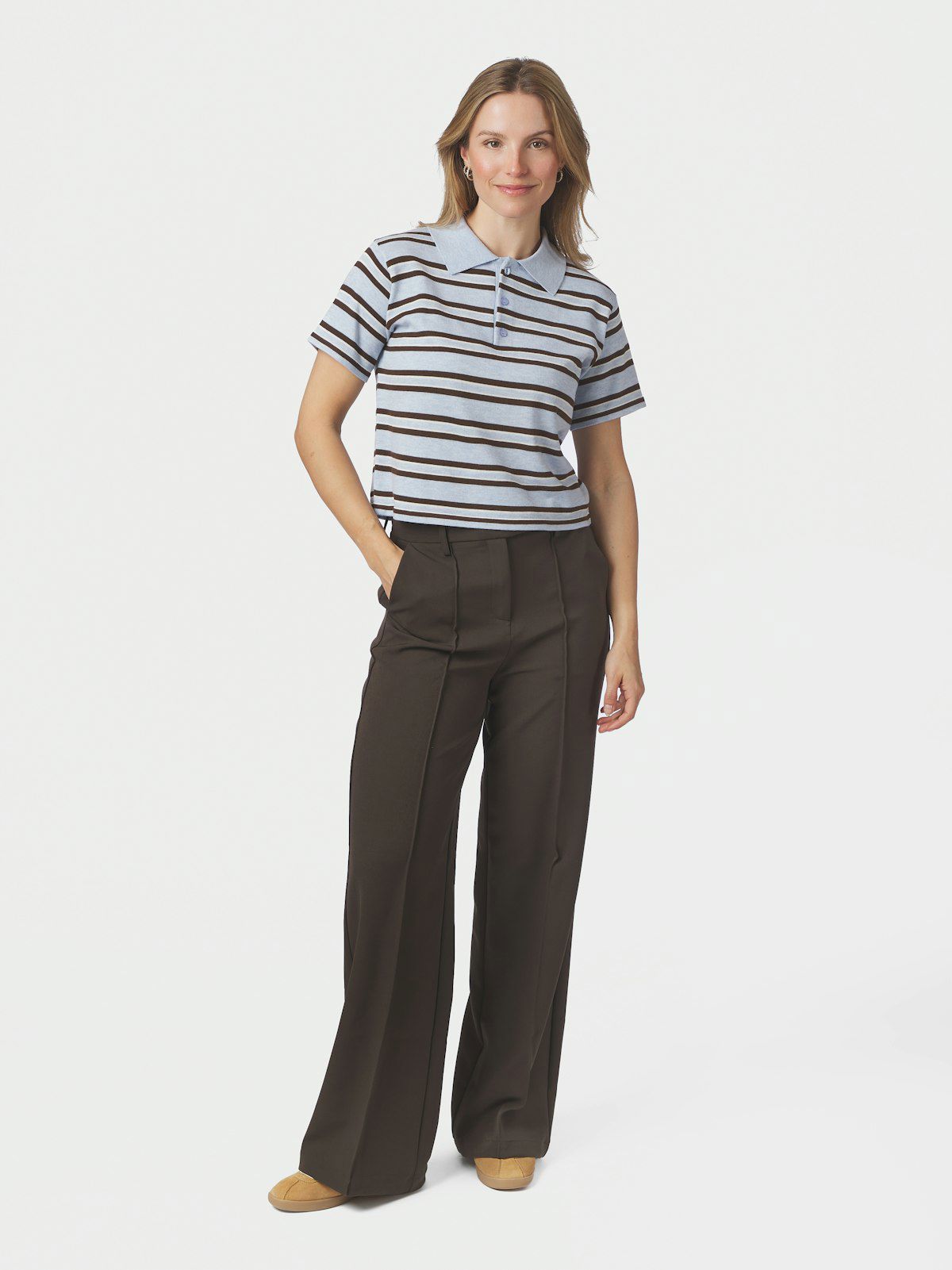 Mulann Polo Knit Blouse