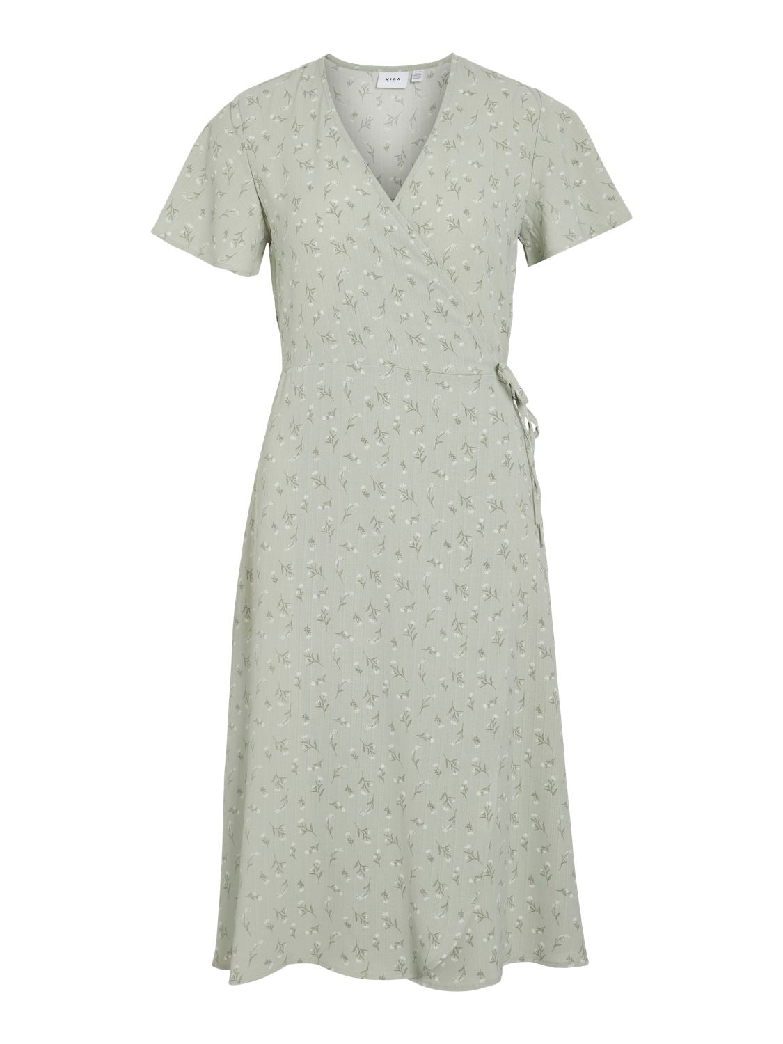 Vilovie S/s Wrap Midi Dress - Noos
