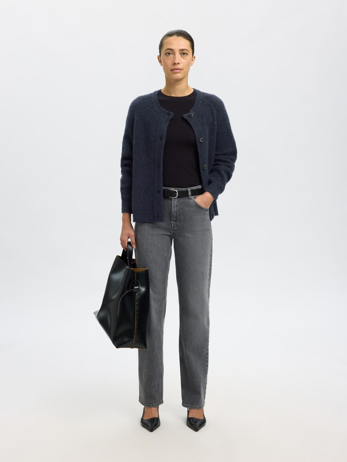 Slflulu Ls Knit Short Cardigan Noos