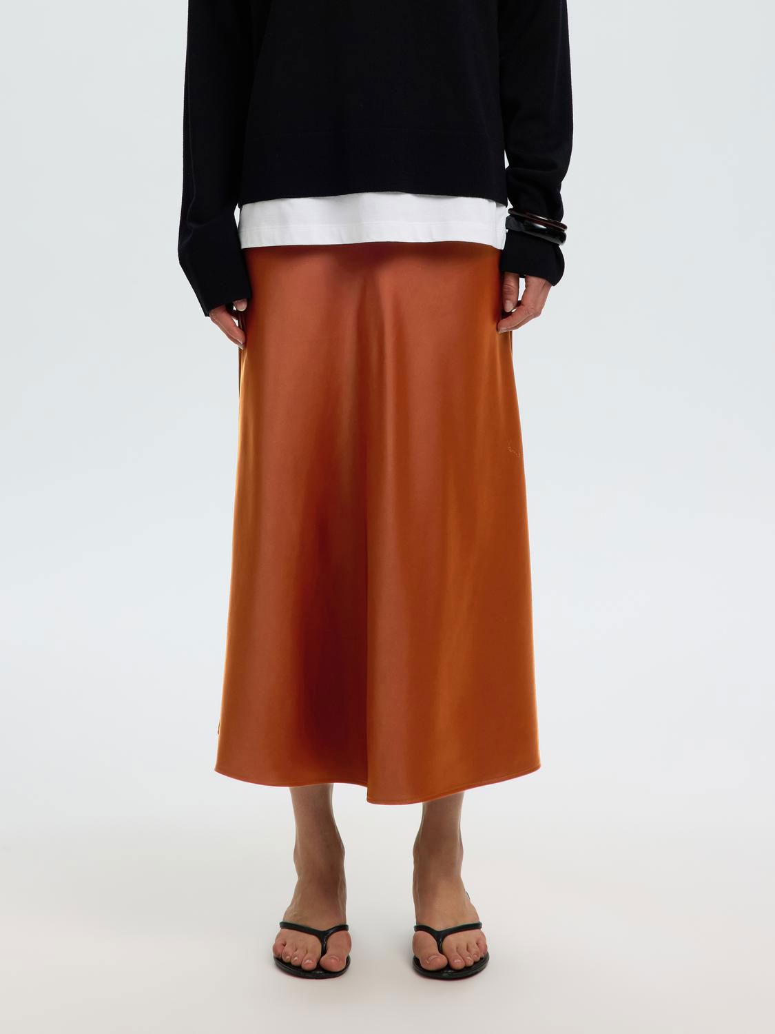 Slwlena Hw Midi Skirt Noos