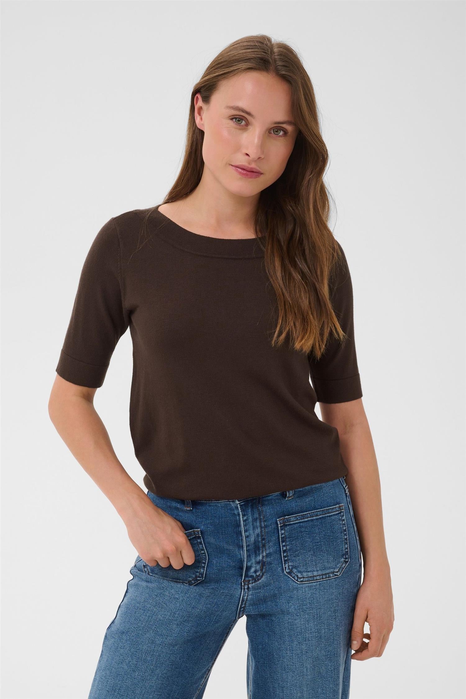 Kalizza Boatneck Solid Pullover