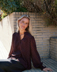 Astrida Dotted Blouse