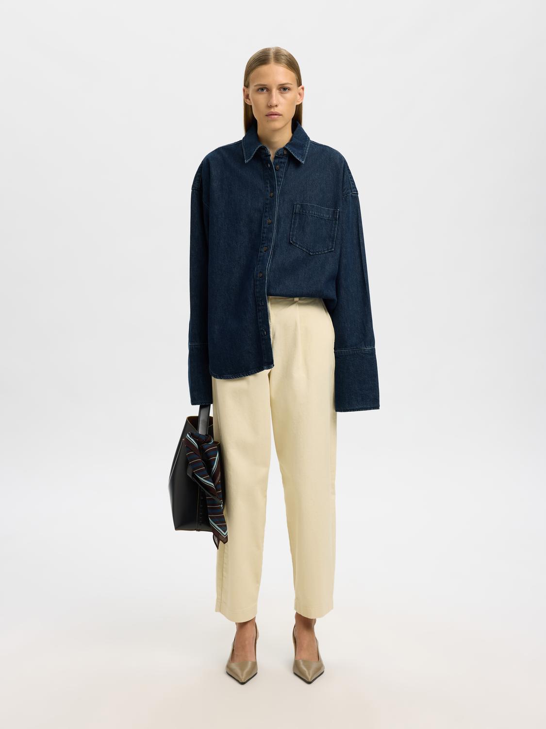 Slfoversized Mella-Bora Denim Shirt