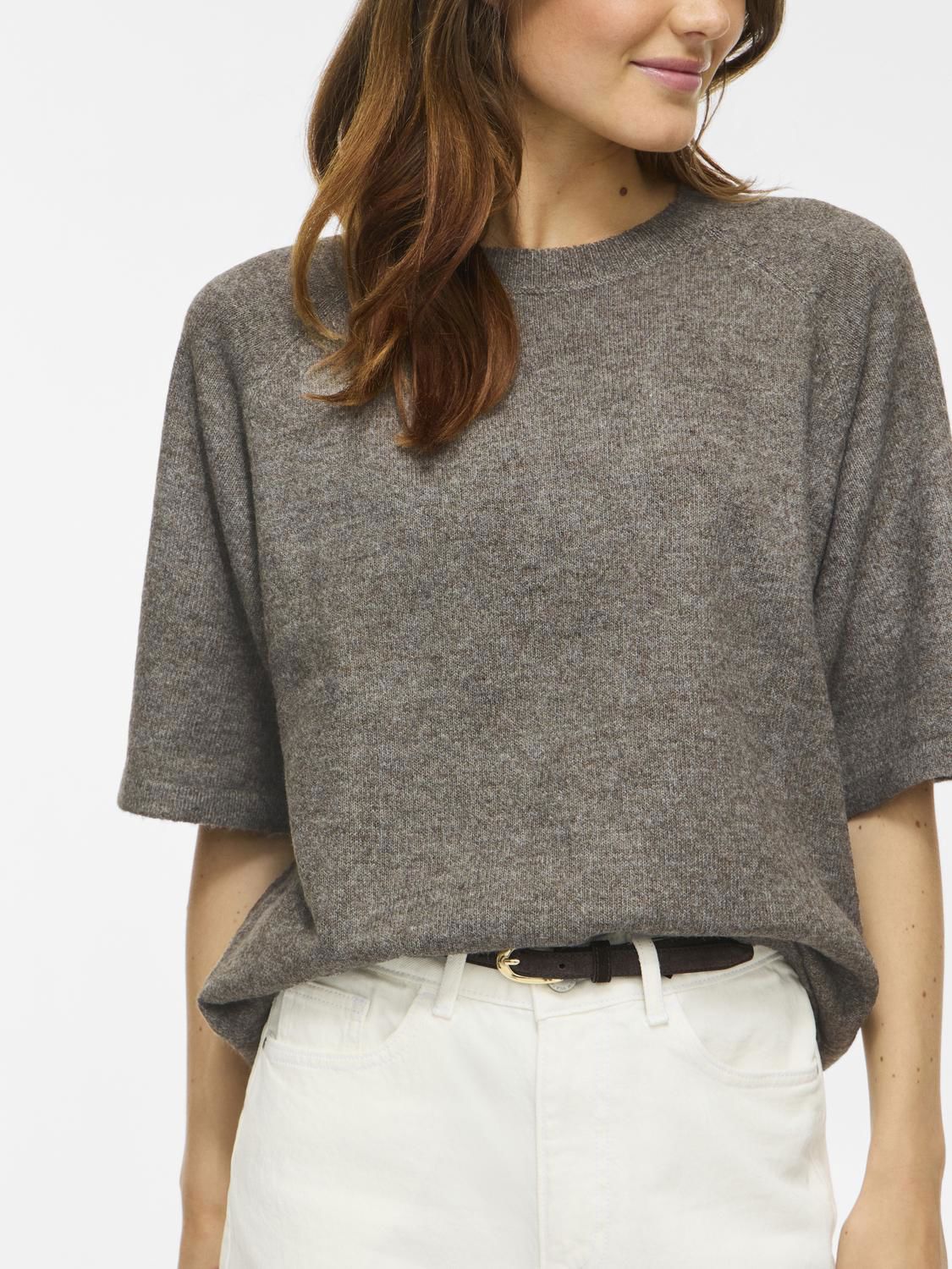 Viliga 2/4 O-Neck Knit Top - Noos