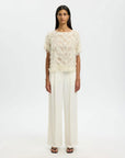 Slfmyline Ss Boat Neck Top B