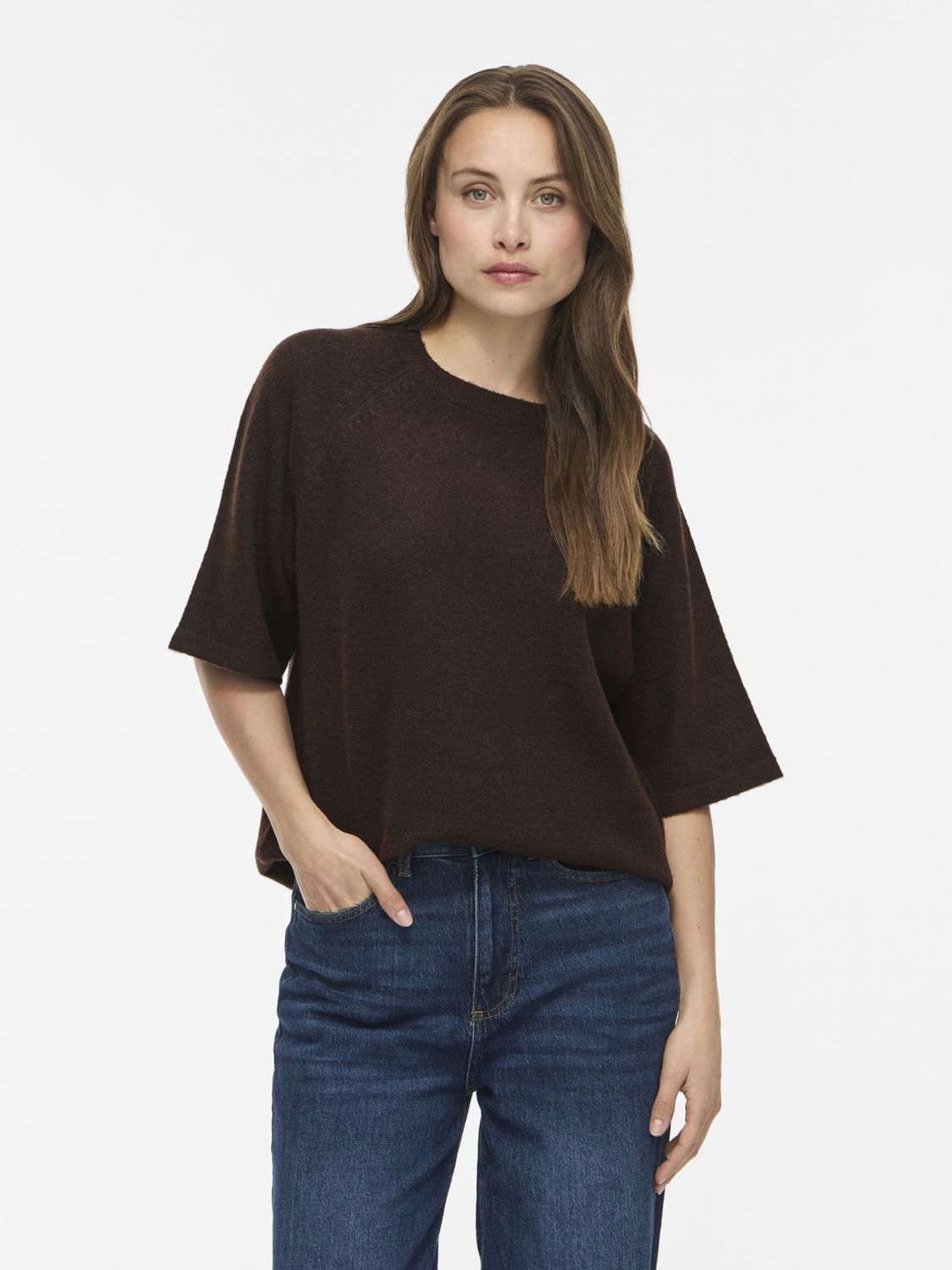 Viliga 2/4 O-Neck Knit Top - Noos