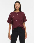 Vimonie Bow O-Neck S/s T-Shirt/rn