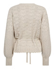 Rowcc Pointelle Tie Cardigan