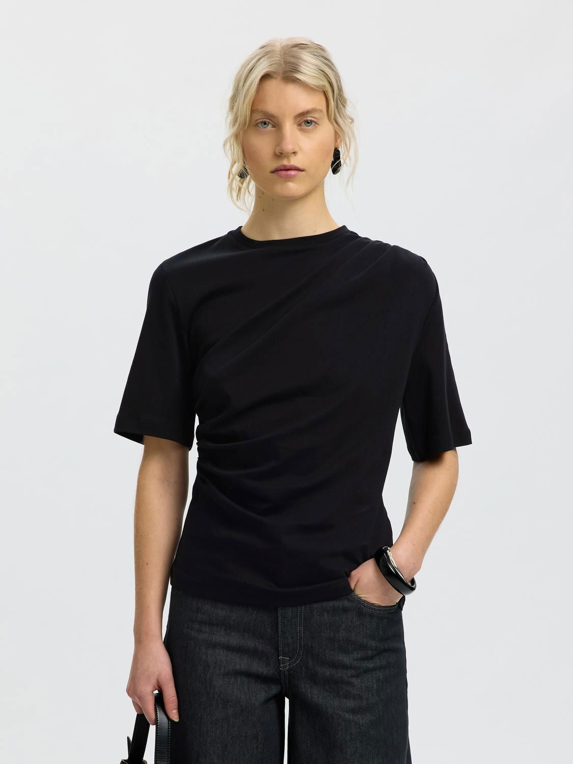 Slwtaj Light Twist Tee Noos