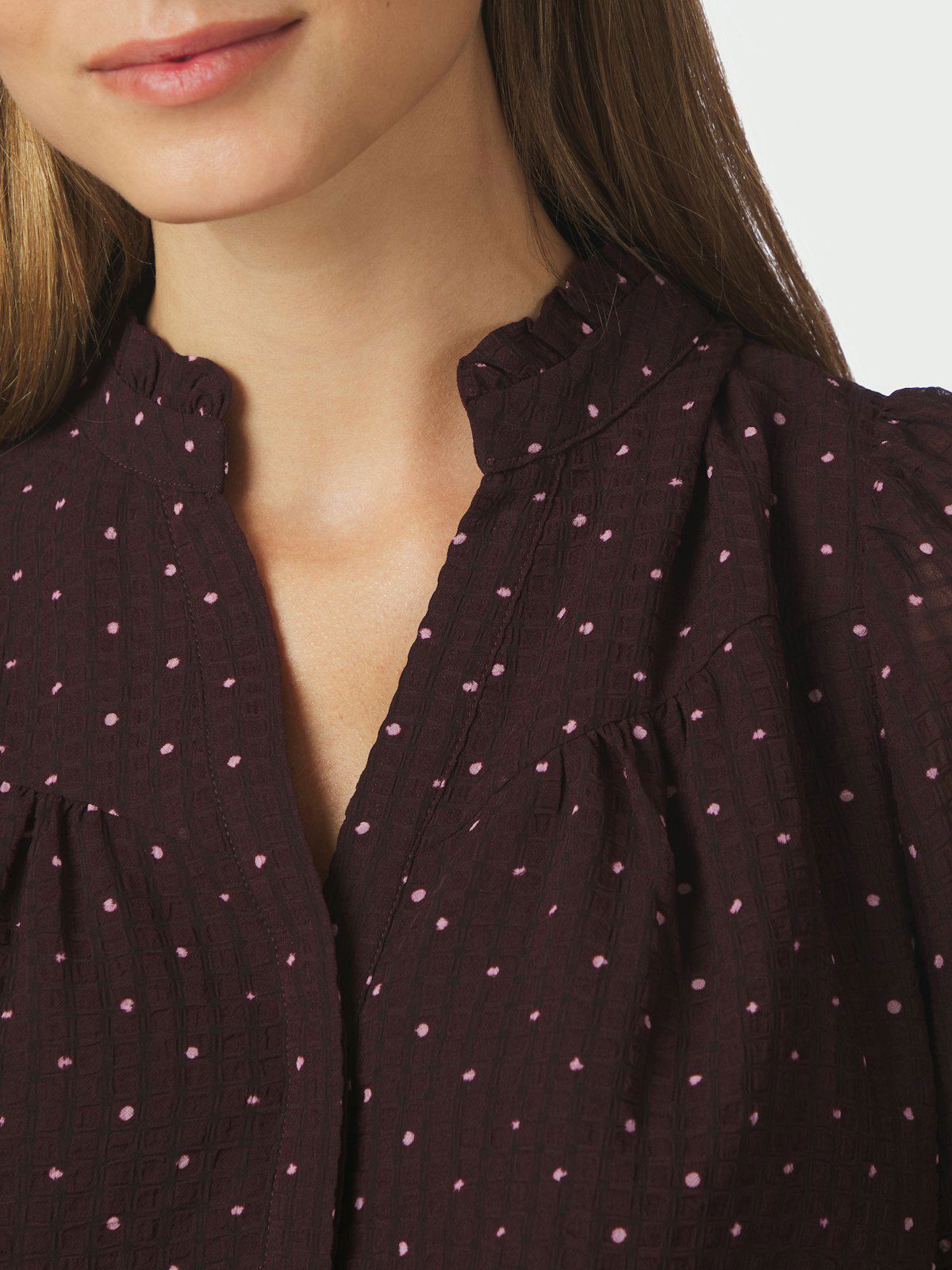 Astrida Dotted Blouse