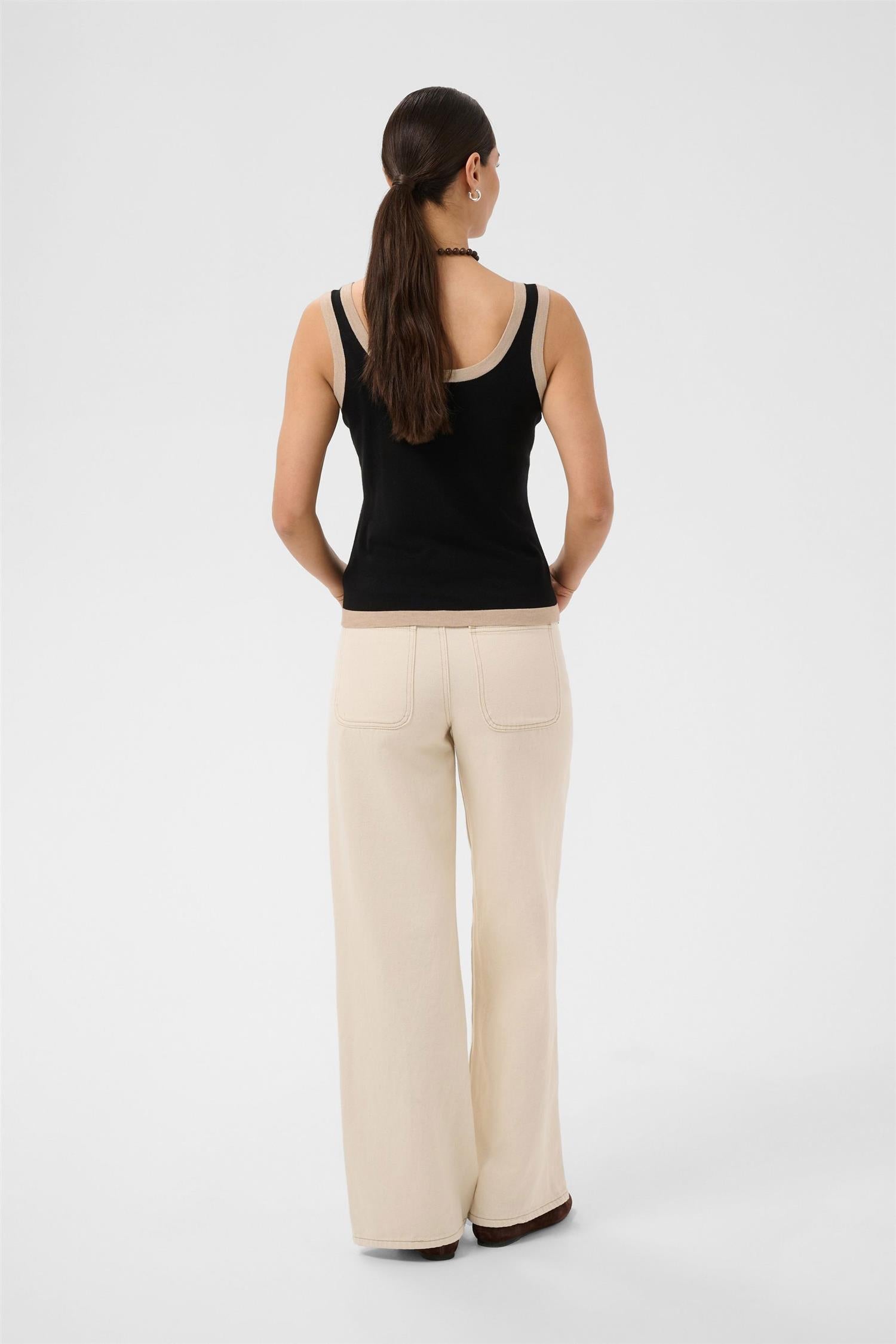 Kalizza Contrast Knit Top