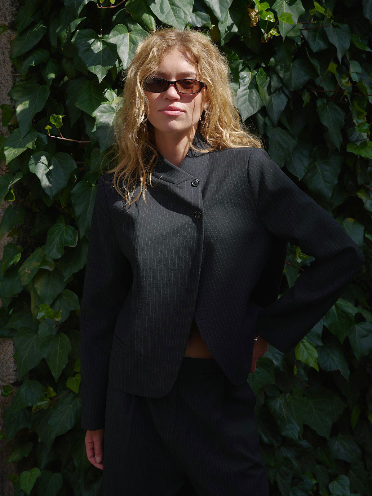 Tiria Slim Pinstripe Blazer