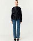 Yaspella Ls Funnel Neck Top S. Noos