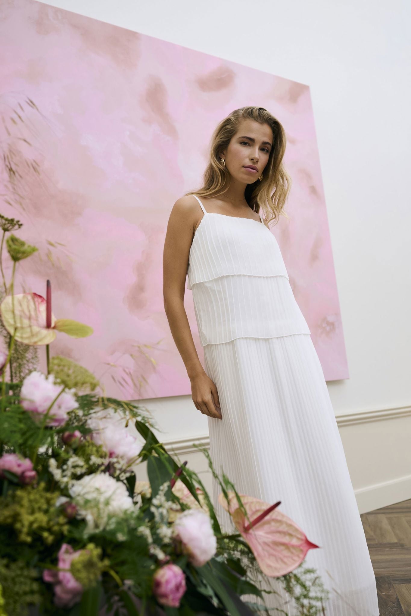 Kakiera Plissé Dress