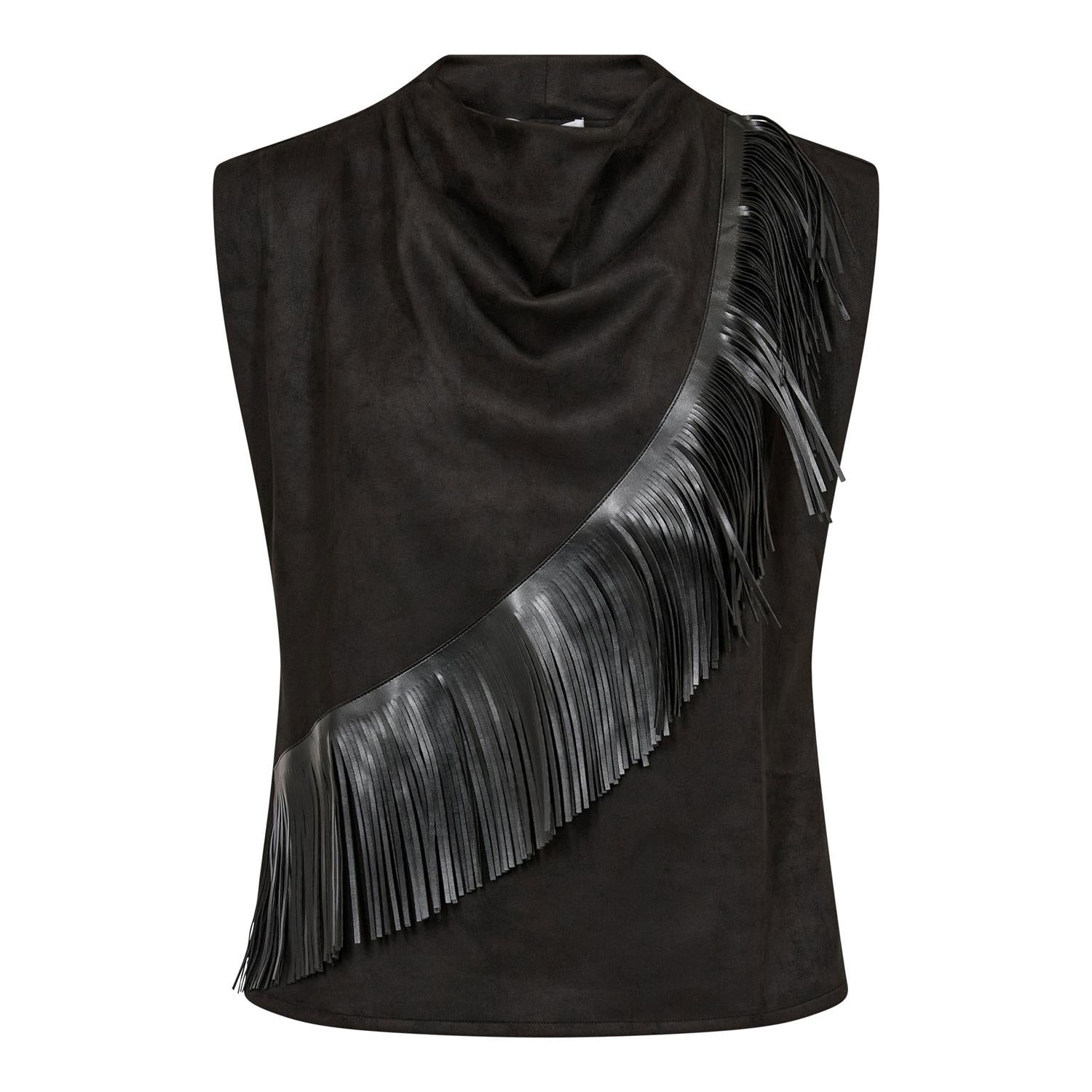 Bobbiecc Fringe Pleat Top