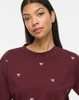Vimonie Bow O-Neck S/s T-Shirt/rn