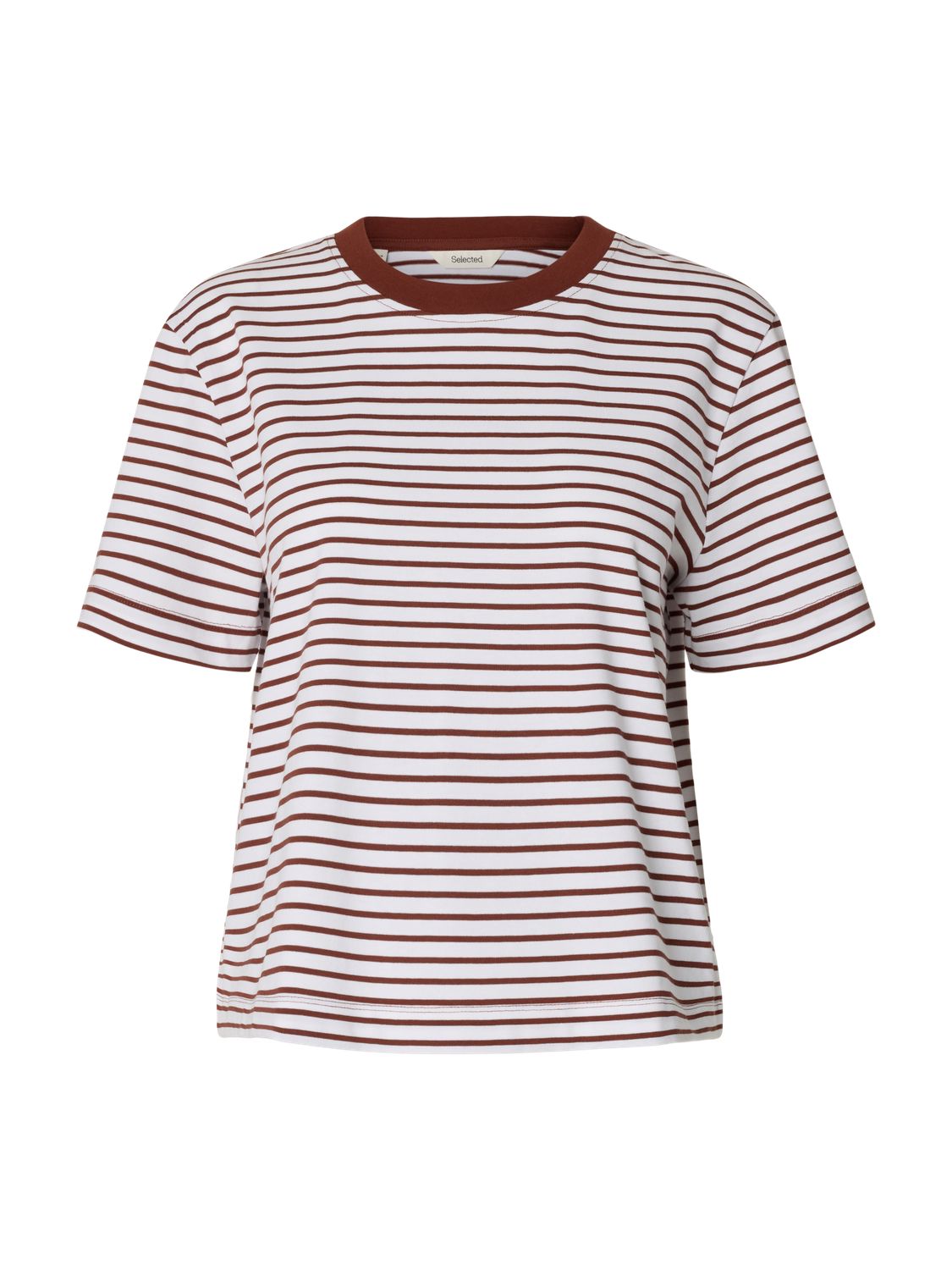 Slwessential Ss Striped Boxy Tee Noos