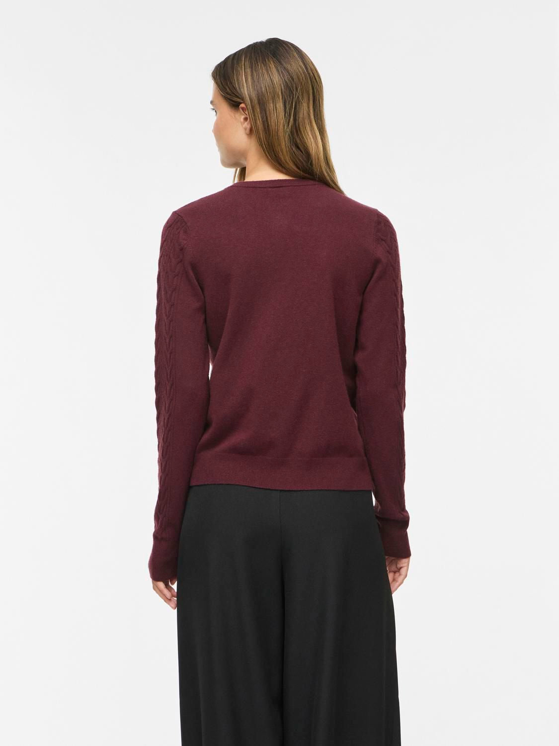Vikerry Cable L/s Knit Cardigan-Noos