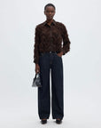 Slwmyline Ls Fluffy Cropped Shirt B