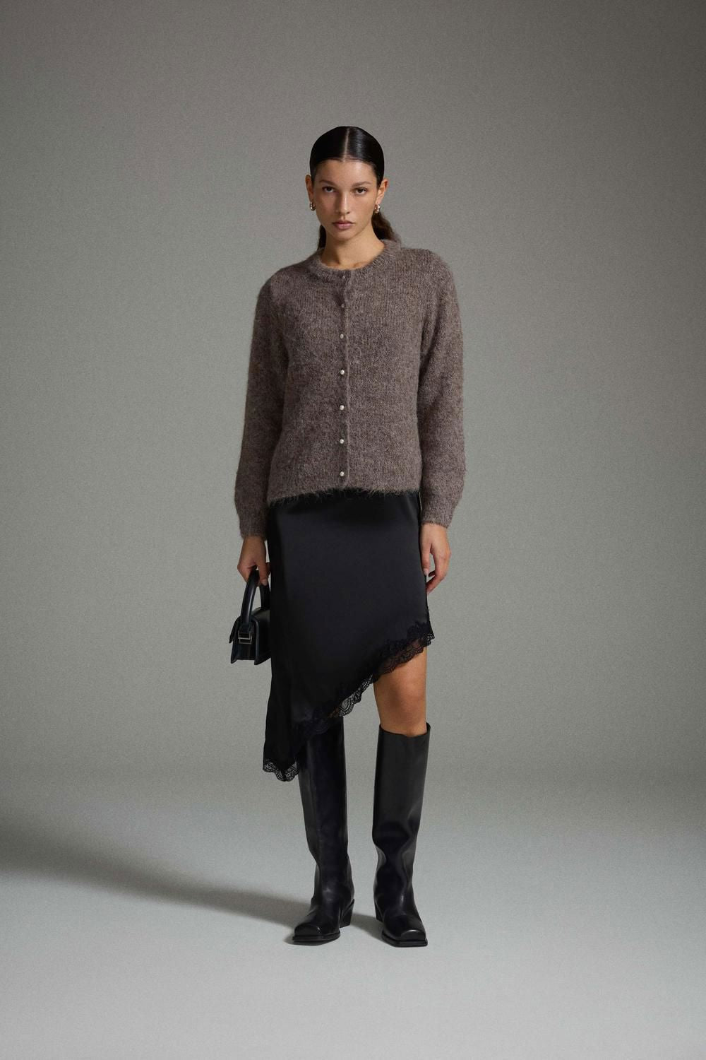 Vilarka O-Neck L/s Knit Cardigan