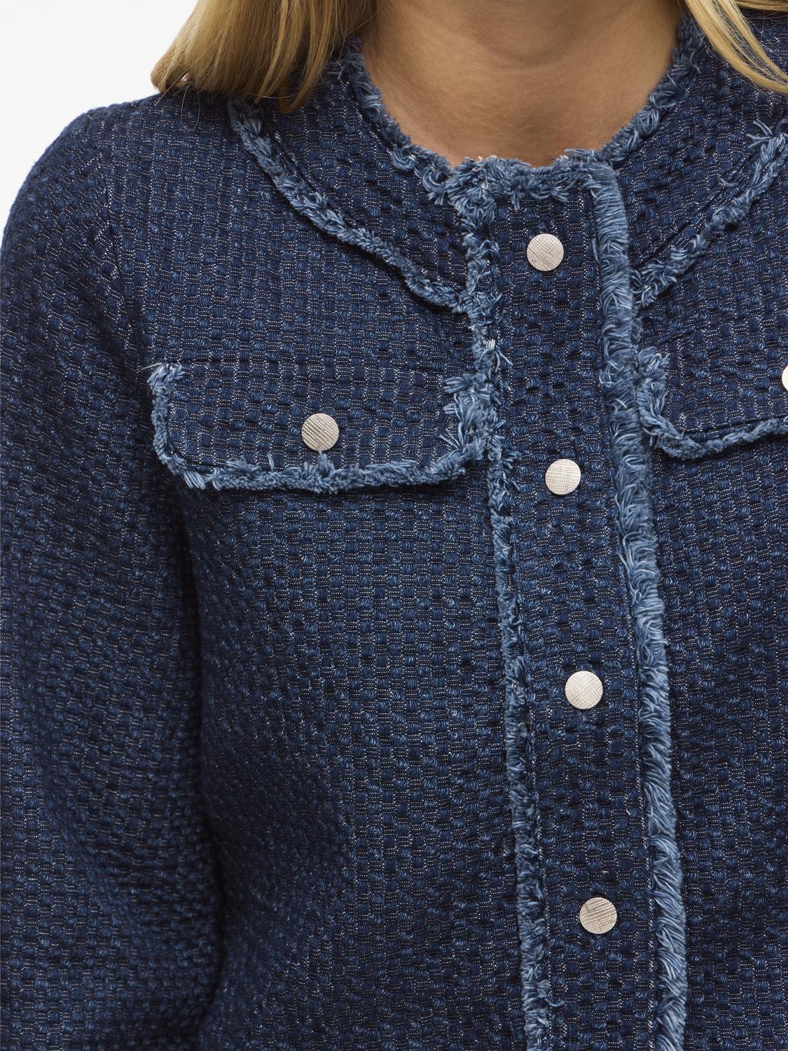 Vioaklynn O-Neck L/s Denim Jacket